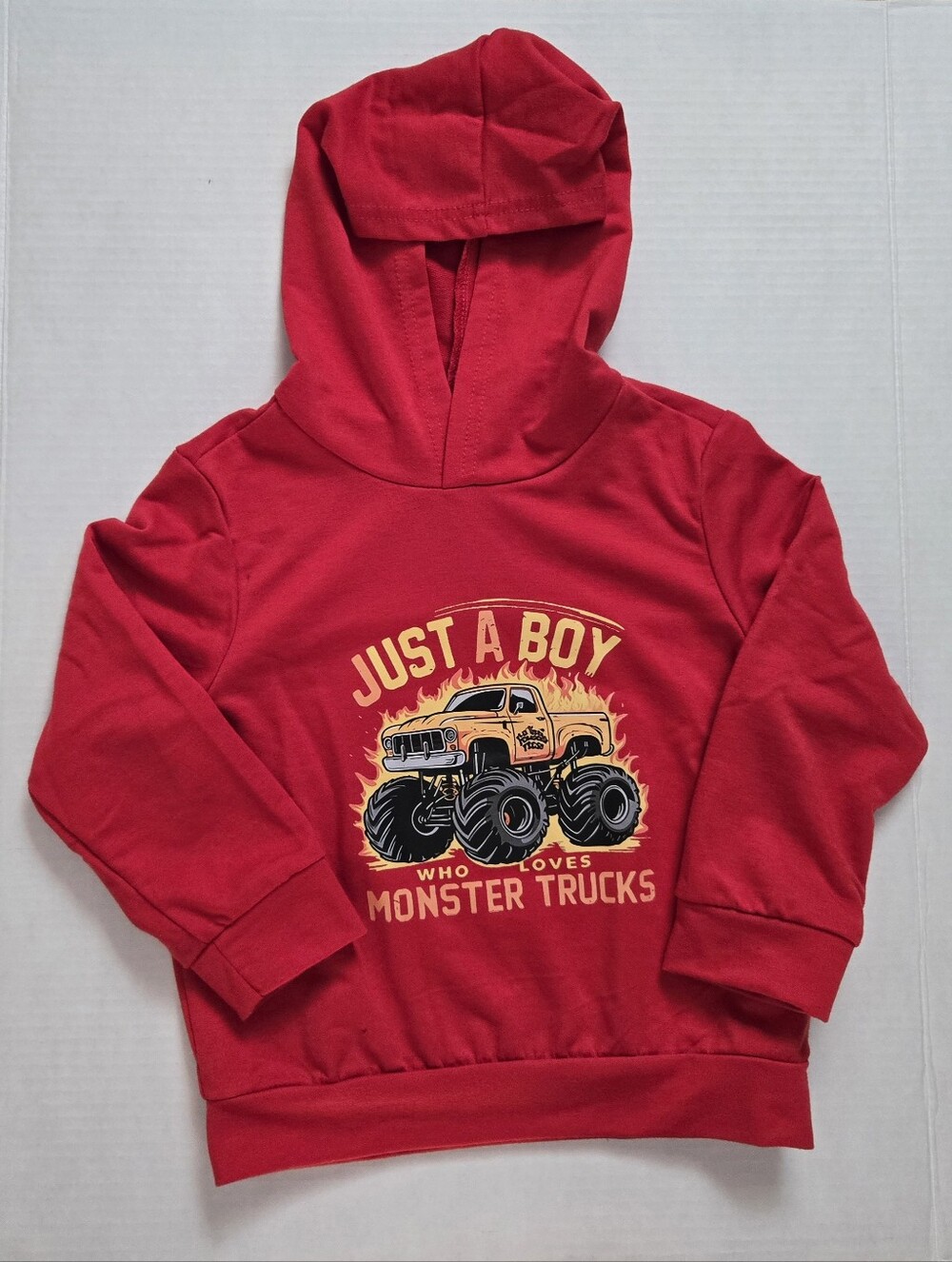 Monster Truck Hooded Sweatshirt - 5Y